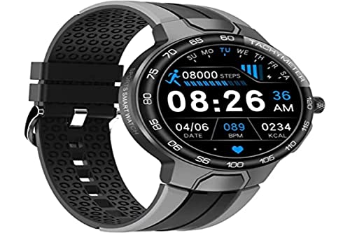 Men Smart Watch with Blood Pressure Oxygen Monitor,24 Modes of Exercise, Heart Rate Detection, Self-Defined Time Interface 6 Kinds of Mechanical Movement Style Theme Ui Dial Display