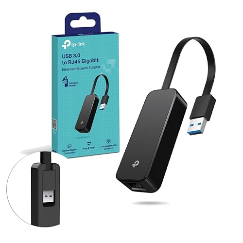 TP-Link UE306 USB auf Ethernet Adapter, USB 3.0 zu RJ45 1000Mbps Ethernet LAN Netzwerkadapter, Plug-and-Play in Nintendo Switch, Windows 11/10/8.1, Mac OS und Linux OS