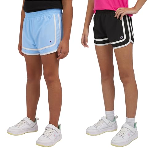 Champion Girls Heritage Foldover Mesh Running Basketball Short 2.75 Inch Inseam2
