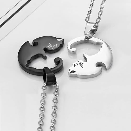 Collier de chat Halloween cadeau puzzle idéal pour couples