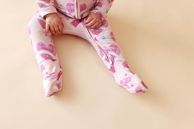 Image of Posh Peanut Girls Convertible Baby Sleepers, Toddlers Footless Pajamas