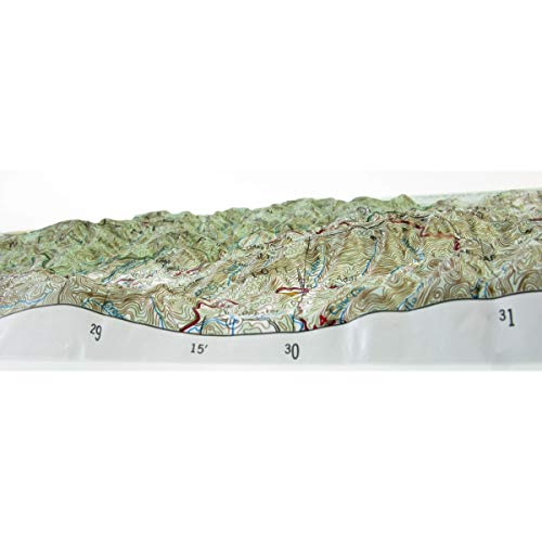 Hubbard Scientific 3D Great Smoky Mountains 403 Map | A True Raised Relief Map - You Can Feel The Terrain | Vacuum-Formed Molded Map | 18.5″ X 12.5″ | Detailed Topography #TOP5