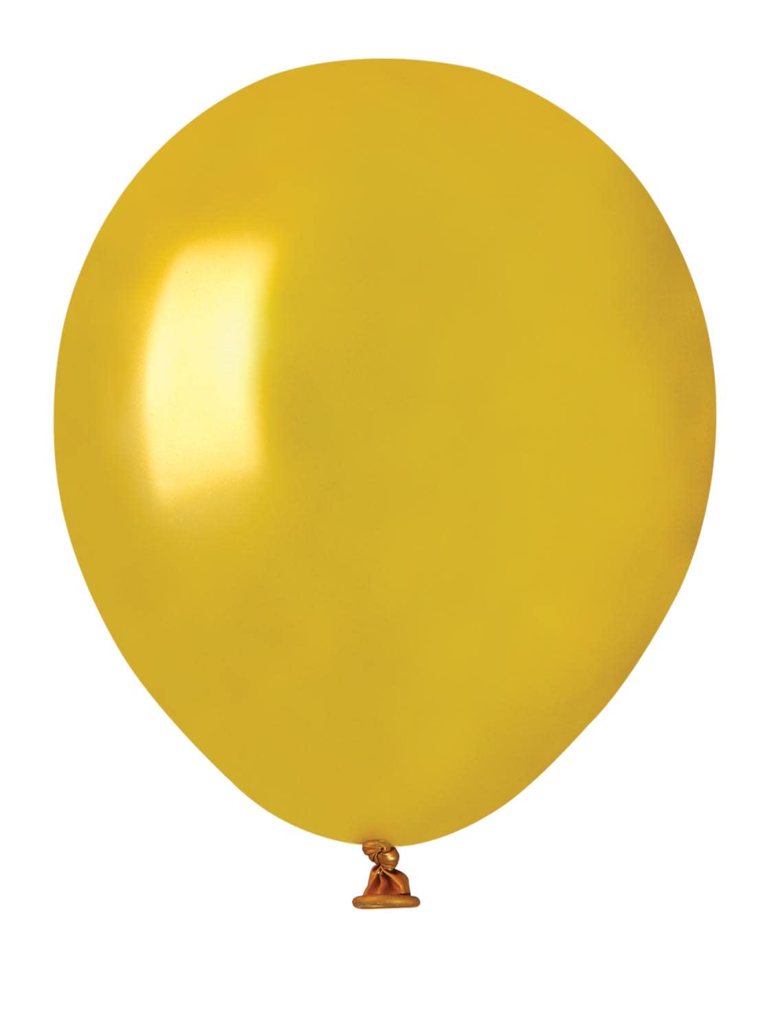 Pack 100 balloons pearly in natural latex Premium Quality A50 (Ø 13cm / 5"), gold pearl — image 1