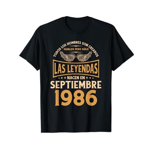 Cumpleaños Hombre Regalos Las Leyendas Septiembre 1986 Camiseta