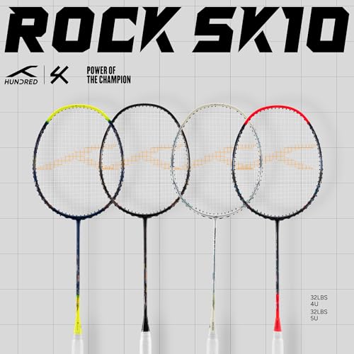 Image of Hundred Rock SK 10 Strung Badminton Racket with Full Cover