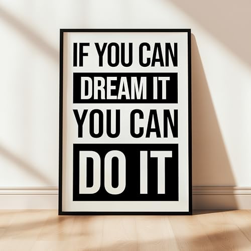 Image of COLOSSAL ART HOUSE Just Try Motivational Wall Frames for Living Room, Dining & Bedroom Wall Decoration - (13x17 Inch, Quote Frame) (DO IT)