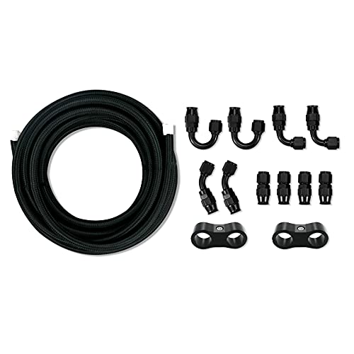 Tikscience Flexible Ss Braided Transmission Cooler Hose Line Fit For Ford C4 - C6 - Aod, For Gm Chevy 1996 And Newer 4L80E, For Turbo 350/ 400/ 200 - 200R4/700R4 - 4L60 - 4L60E - 4L65E #TOP6