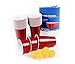 Produktbild 100 Wiederverwendbare Rote Becher, Red Party Beer Pong Cups 16 oz. 473 ml rot inkl. 6 Beer Pong Bälle und Beer Pong Regelwerk