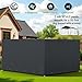 Locywx Dog Kennel Cover with 2 Side Panels Featuring Metal Grommets, Equipped with 44 Spherical Bungee Cords. 100% UV Protection Suitable for 10'x10'Outdoor Dog Kennels and Large Chicken Coops.