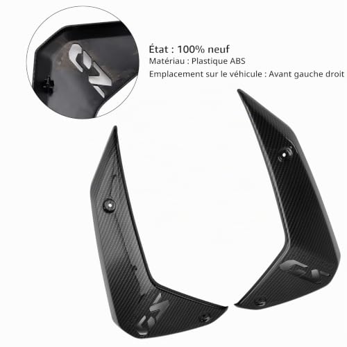 Topteng Habillage latéral du Cadre, Protections de carénage, Cache radiateur, adapté pour BMW R1300GS 2024-2025 Carbone – vue 6