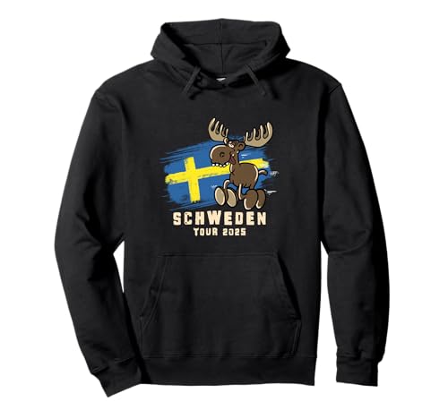Schweden Tour 2025 - Elch Pullover Hoodie