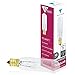 (12 Pack) 15-Watt T6 Tubular Incandescent Candelabra (E12) Base 120-Volt Ligh...