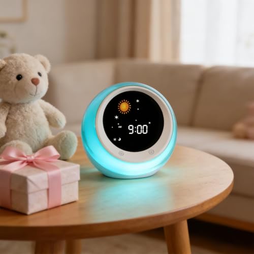 Sun & Moon Rise Kids Alarm Clock, Children's Sleep Trainer - Image 4