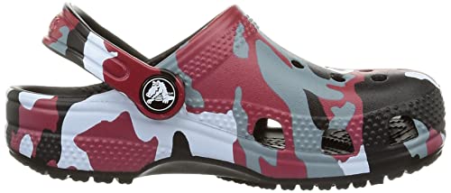 Crocs Kids' Classic Graphic Clog, Black/Red, 8 Us Unisex Toddler #TOP5
