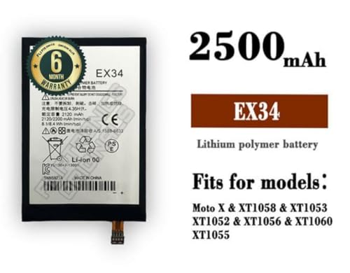 Image of EX34 Battery for Motorola X XT1058 Battery with 6 Month Warranty**** (X118)