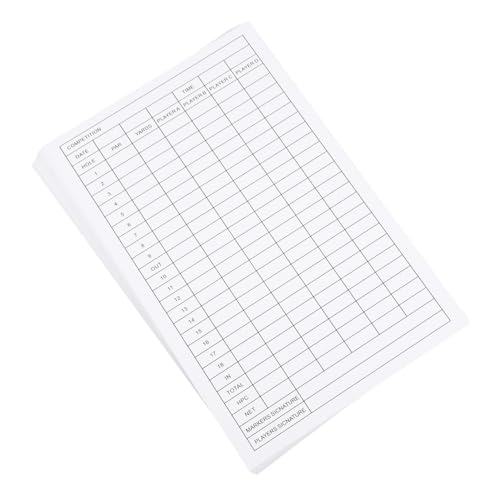 Happyyami: 12 tarjetas de marcador para golf, ligeras y portátiles, herramienta para registrar puntuaciones fácilmente, ideal para entusiastas del golf miniatura 1