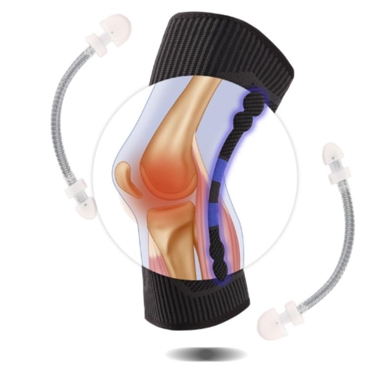 Silicone Spring Support Knee Pads Fitness Sports Thickened Shock Absorption