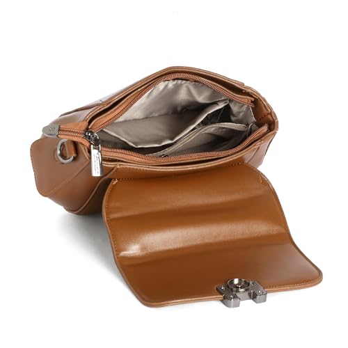 Image of EXOTIC Premium H-Lock Sling & Hand Bag for Women | PU Leather Crossbody with Magnetic Lock, Adjustable Strap & Top Handle | Ideal for Office, Travel & Daily Use