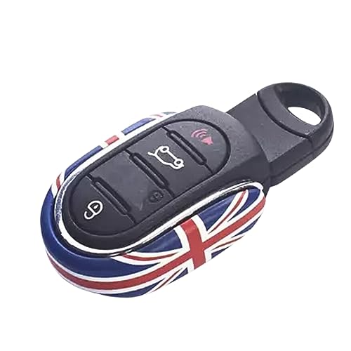 ノーブランド品 ミニクーパー MINI F54 F55 F56 F57 F60 キーカバー キーケース キーホルダー ユニオンジャックミニクーパーアクセサリー (ユニオンジャック)