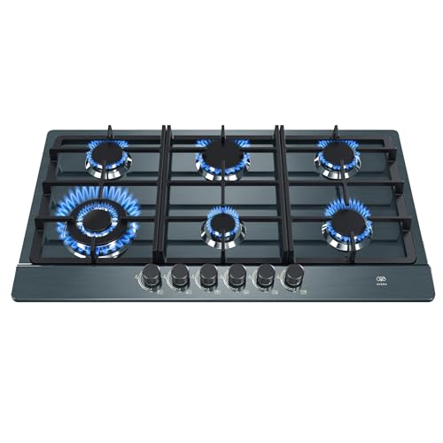 Opiniones y reviews de Estufa Mabe 6 Quemadores Electrica Top 10. 47 AVERA Parrilla de gas 6 quemadores, Superficie acero inoxidable negro 86 cm, Estufa empotrable, Incluye manguera y espreas para gas LP o Natural | AI6N