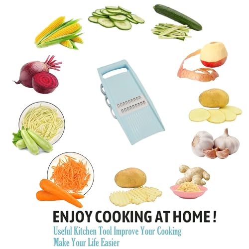 Cortadora y ralladora manual 5 en 1 para frutas y verduras miniatura 6