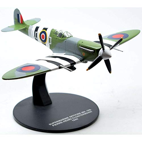 atlas editions Supermarine Spitfire MK1XB Pierre Henri Clostermann 1944 WW11, modèle moulé sous pression à l'échelle 1:72