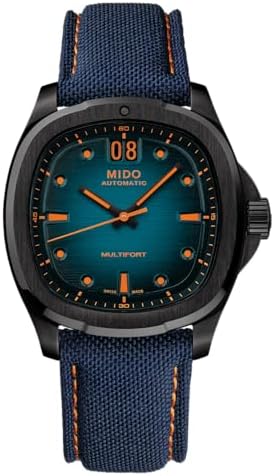 MIDO Multifort TV Big Date - Swiss Automatic Watch for Men - 40mm Case with Transparent Caseback