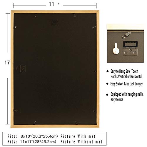 Kaoiko 11X17 Frame White 2 Pack Solid Wood 17X11 Picture Poster Photo Frames… #TOP3
