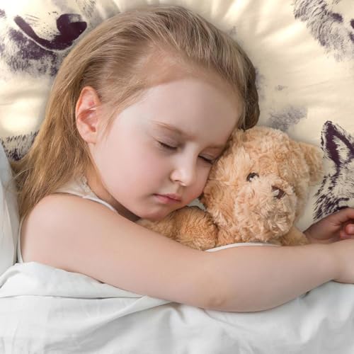 Housse de coussin loup en velours pour un salon cocooning chic - 6