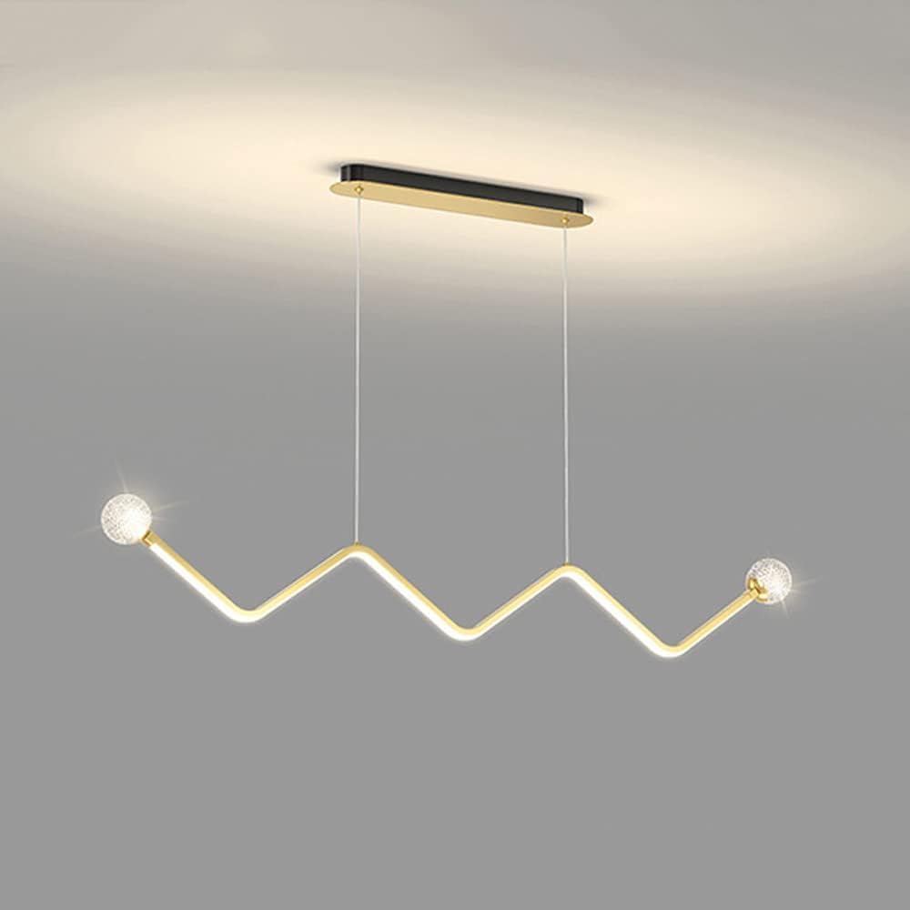 LYMSXAZOU Pendant Light Chandelier Led Dimmable Modern Living Room Ceiling Hanging Lamp Simplicity Home Dining Table Kitchen Suspended Fixture (A Brass) Star of