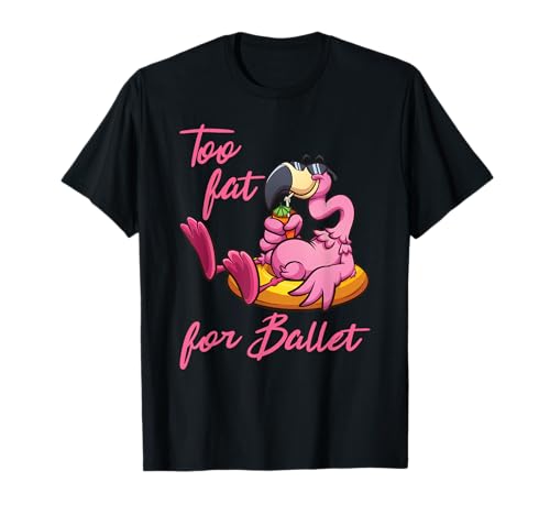 Too Fat For Ballet t-shirt, Preto