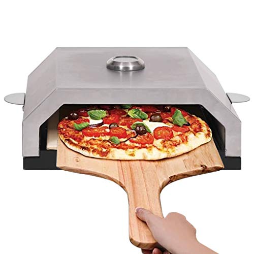 LAPOOH Pizzaofen mit Keramikstein für Gas-Kohlegrill Pizza Oven, Hochtemperatur Grill Pizza, Pizza Zubehör, Camping Backofen, Gasgrill Zubehör, Pizzarette -AT – Bild 4