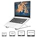 Produktbild lululeague Laptop Ständer - 10 Multi Angle Verstellbar Stand, Aluminium Ständer kompatibel für Laptop, Notebook, MacBook, Surface, Lenovo, Samsung, HP (10-17 Zoll)