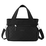 Wesugeyo Lunch Bag for Women Work Adults Insulated Lunch Tote Thermal Cooler Box Purse with Side Poc