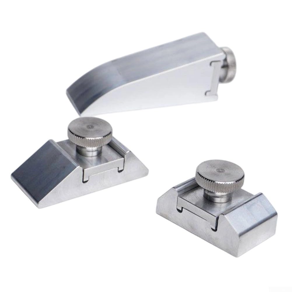 Bloc de ponçage pour modélisme avec pince support de papier de verre en aluminium x3