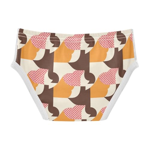 Houndstooth Brown Classical Toddler Boy Comfort Kids Underwear Breathable Children Undies2