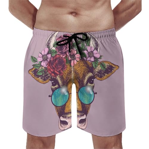 Short de bain homme fleur de vache idéal pour vos vacances à la plage