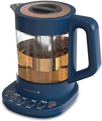 Amazon.com: Vianté Electric Kettle With Tea Infuser For Loose Leaf Tea ...