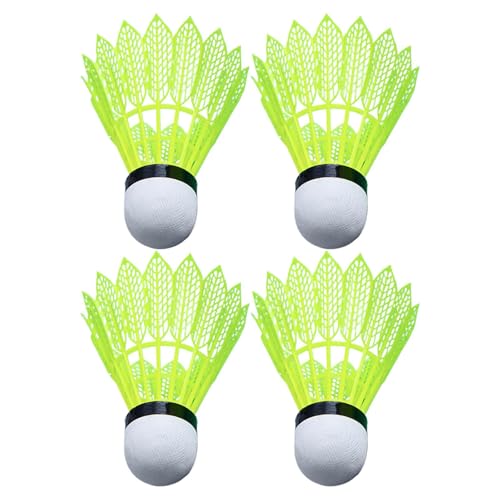 ETUCYNG Volantes de bádminton | Volante brillante, a prueba de viento, pelota de entrenamiento para niños y adultos, práctica, patio, patio, parque, gimnasio, escuela, al aire libre, interior, playa