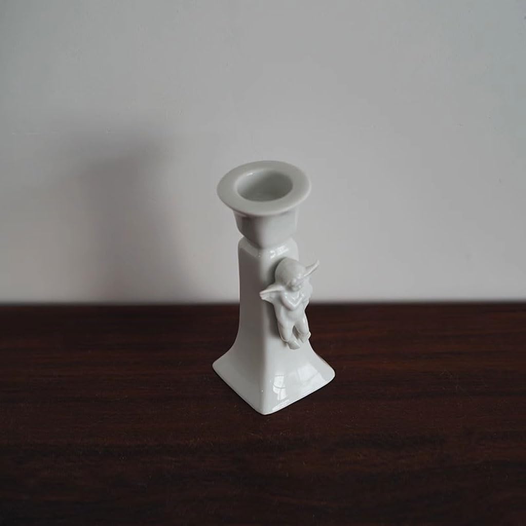 Świecznik kreatywny trójwymiarowy ceramiczny świecznik domowy stół jadalny świecznik ornamenty