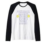 Photo Gallery regalo divertente del giocatore di pickleball maglia con maniche raglan Photo Gallery regalo divertente del giocatore di pickleball maglia con maniche raglan