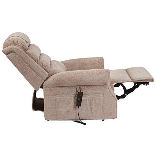 Drive DeVilbiss Serena Deluxe - Silla reclinable reclinable con Respaldo de Cascada (elevable e inclinable) - Sillón ortopédico - con Mando a Distancia