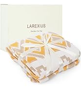 Larexius Boho Chunky Knit Throw Blanket – 51"x67" Cozy & Lightweight (2.09lb) | Perfect for Sofa,...