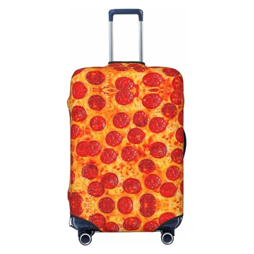 3d Pizza Pepperoni Print Luggage Suitcase Cover Protector Luggage Washable Covers With Concealed Zipper