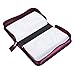 Siveit DVD Case, 128 Capacity CD/DVD Case Wallet Binder Storage Holder Booklet for Car Home Office and Travel (White binder, Rose)