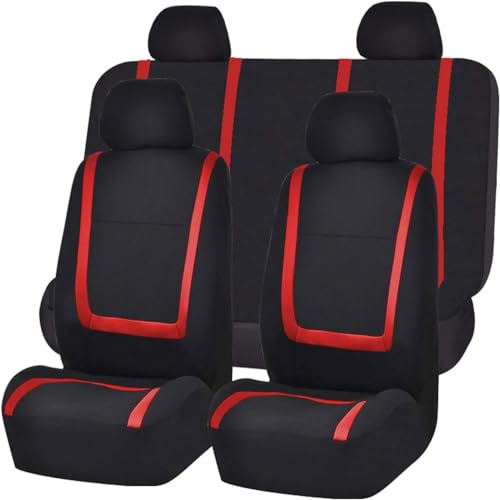 DASTOP Coche Fundas de Asientos para JEE p Compass 2007 2018, Juegos de Cubreasientos Tela Protectores Asientos Fundas Lavable Auto Accesorios,C/Red