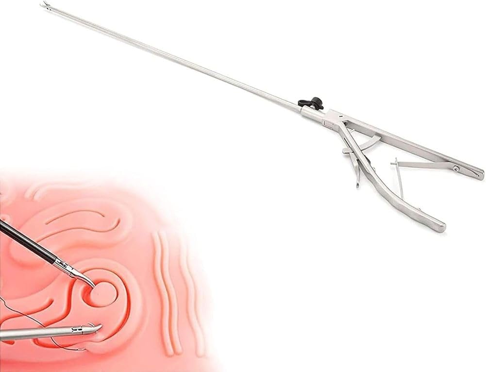Laparoskopischer Simulator Medizinische Geräte Nadelpinzette Trainingswerkzeug Zubehör für Simulationsnadelhalter Laparoskopische Nadelzange für die Studentenausbildung