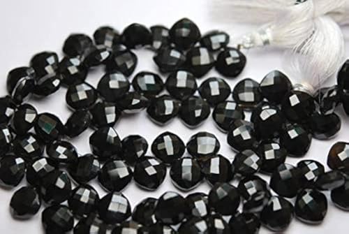 Black Onyx perles briolettes facettées coussin 10mm pour bracelet DIY