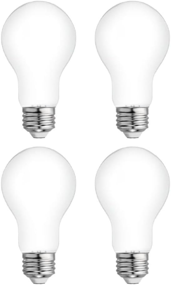GE Refresh HD LED 60 Watt Replacement, Daylight, A19 General Purpose Bulbs (4 Pack)