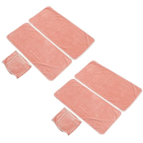 Beavorty 2 Sets Spa Hair Wrap Towels and Pillow Towels Superfine Microfiber Beauty Salon with Headscarf and Chest Cloth for Women